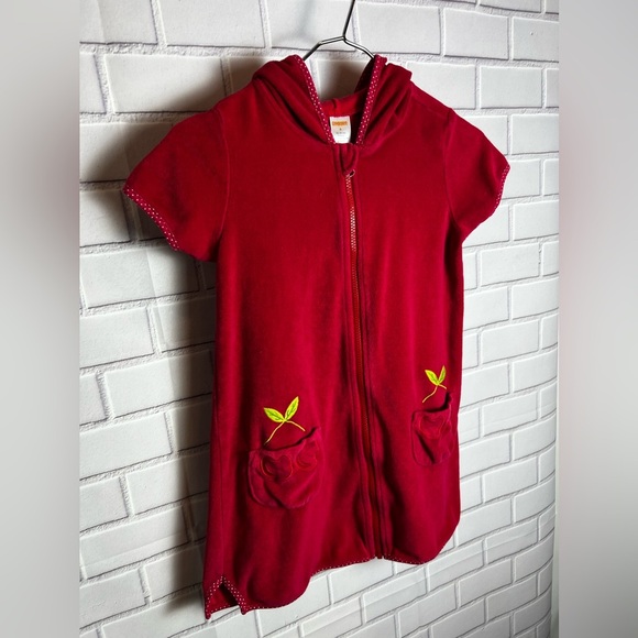 Gymboree Girls Embroidered Cover Up - VeryCherry - Red:size 8 - Picture 5 of 8